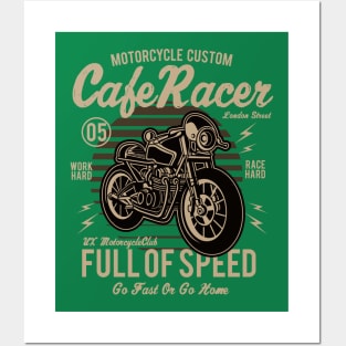 Modern Cafe Racer - Motorcycle Custom Posters and Art